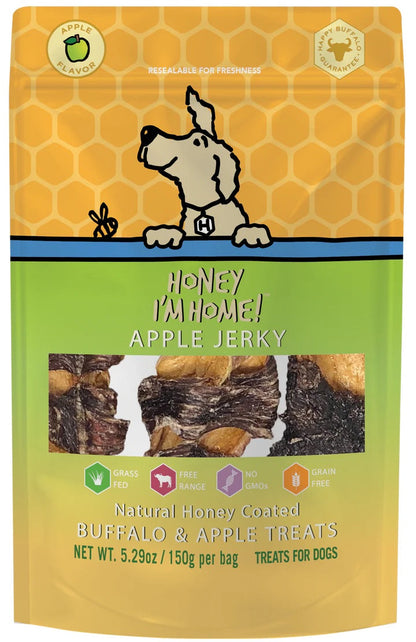 Honey I'm Home Buffalo & Apple Jerky Dog Treats (5.29oz)