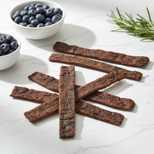 Dehydrated Blueberry Beef Jerky Dog Treats | Organic, Human-Grade, High-Protein (No Preservatives)