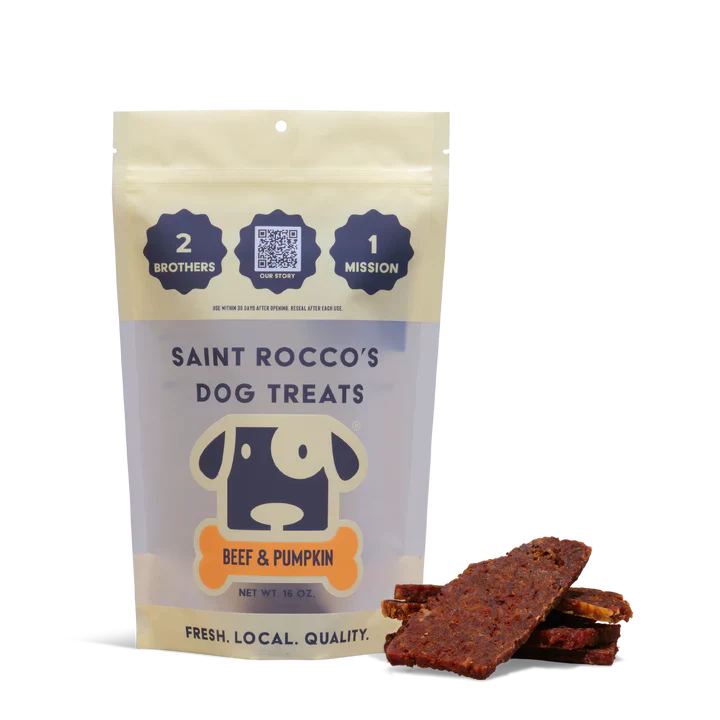 Saint Rocco's Dog Treats Beef & Pumpkin (8oz)