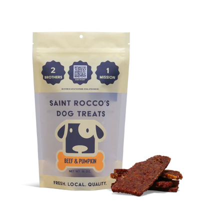 Saint Rocco's Dog Treats Beef & Pumpkin (8oz)