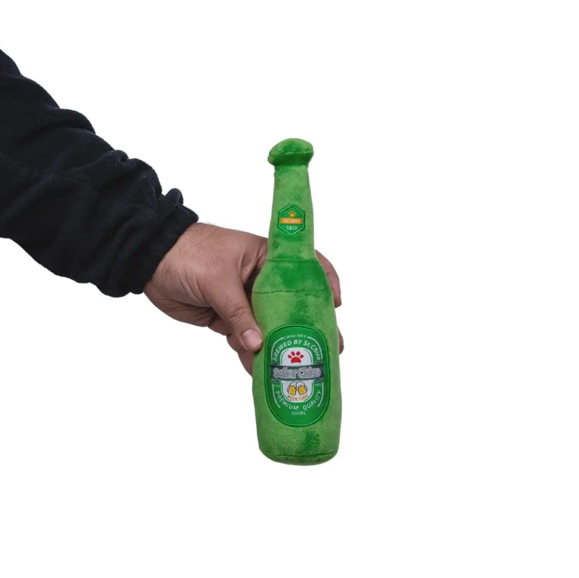 Beers Cheers Plush Dog Toy Gift Set With Squeaker Crinkle Paper For Fun Play