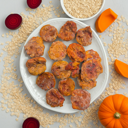 Beet Pumpkin Dog Muffins | Organic Beet Dog Treats