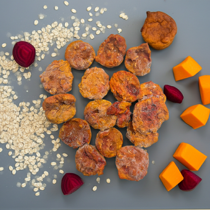 Beet Pumpkin Dog Muffins | Organic Beet Dog Treats