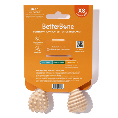 BetterBone SOFT Durability CHEW TOY: Natural Ingredients, Perfect for Teething Puppies, Senior Dogs & Gentle Chewers