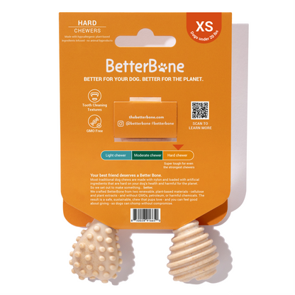 BetterBone SOFT Durability CHEW TOY: Natural Ingredients, Perfect for Teething Puppies, Senior Dogs & Gentle Chewers