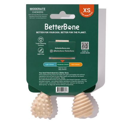 BetterBone SOFT Durability CHEW TOY: Natural Ingredients, Perfect for Teething Puppies, Senior Dogs & Gentle Chewers