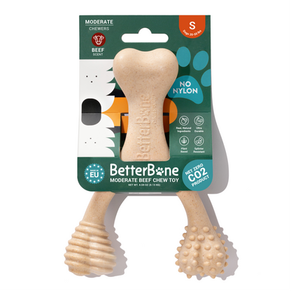 BetterBone MEDIUM Durability CHEW TOY: Perfect Chew for Everyday Chewers | Natural Ingredients, Eco-Friendly, Non-Toxic