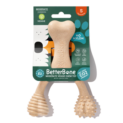 BetterBone MEDIUM Durability CHEW TOY: Perfect Chew for Everyday Chewers | Natural Ingredients, Eco-Friendly, Non-Toxic