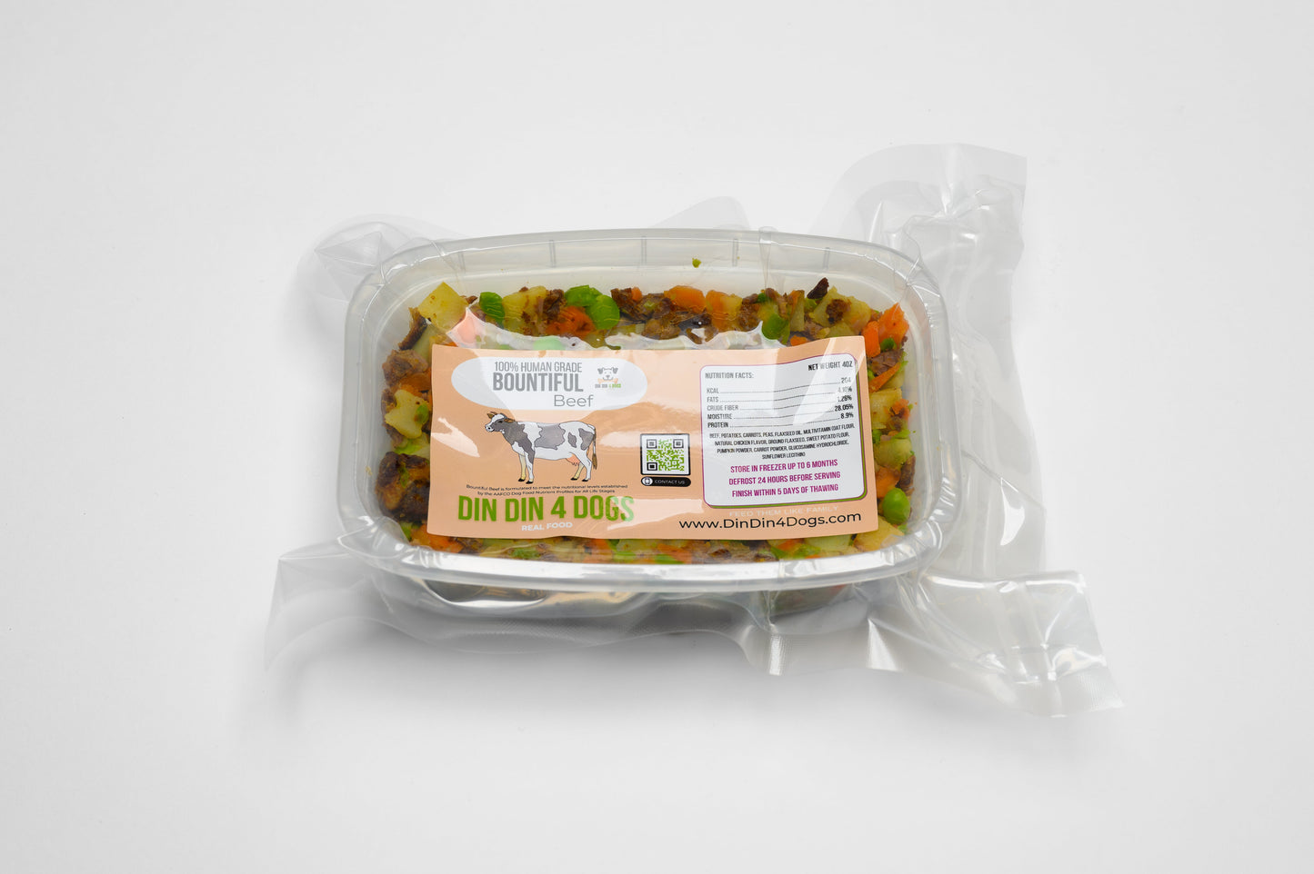 Small Breed Bountiful Beef Case Includes 30 4Oz Meals