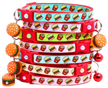 Burgers and Fries Breakaway Cat Collar