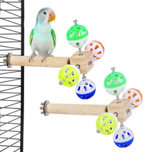 Bird Stand Perch Toy With Rotating Balls Bird Toys For Parakeets 7In Natural Pine Parrot Stand Fun Toy For Birds Parrots Cockatiels Budgies Budgerigars Parrotlets Lovebirds 2 Pcs