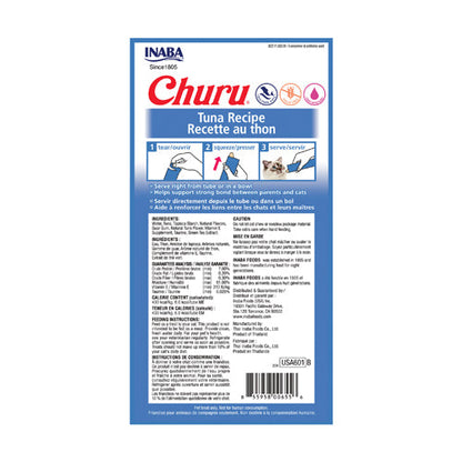 Inaba Churu Puree Tuna Puree Cat Lickable Treats (0.5oz)
