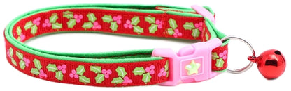 Holly Leaves Breakaway Cat Collar