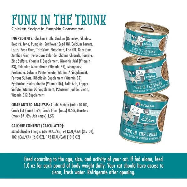 Cats in the Kitchen Funk in the Trunk Chicken Recipe in Pumpkin Consommé
