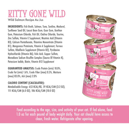 Kittens in the Kitchen Kitty Gone Wild Wild Salmon Recipe Au Jus (3oz)