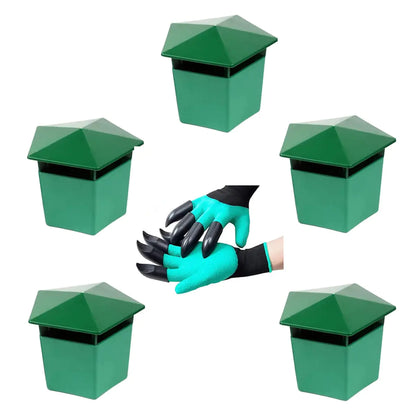 Jushumaoyi Slug Cage For Gardensnail Cage Garden Tools5Pcs 1Gardening Gloves With Claws