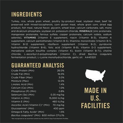 Pro Plan Adult Complete Essentials Turkey & Rice Probiotic Dry Dog Food