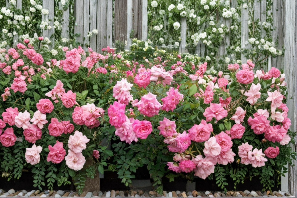 Sweet Drift Pink Ground Cover Rose Plant 3 Gal – Low-Growing Spreading Bush with Double Blooms Rosa ‘Sweet Drift’