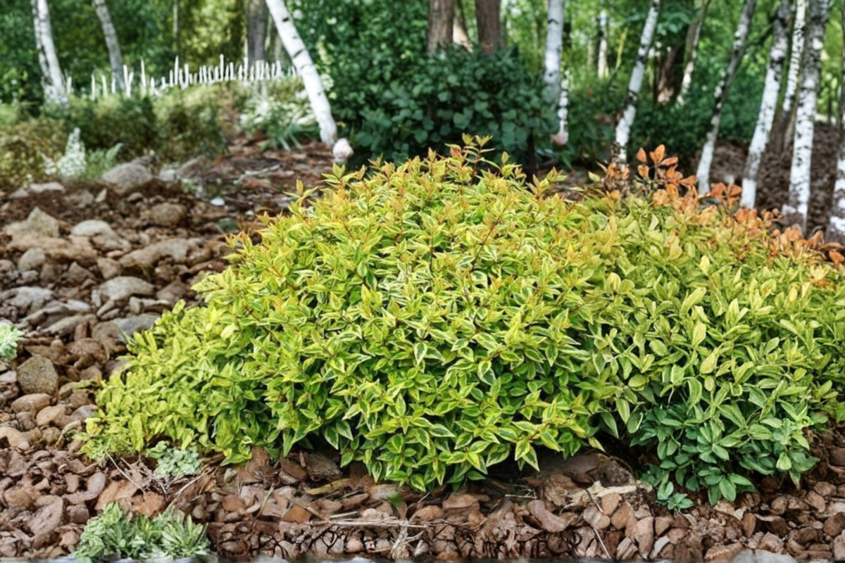 Kaleidoscope Abelia Live Plant 3 Gal – Colorful Evergreen Shrub for Hedges, Borders, Landscaping, Abelia × grandiflora
