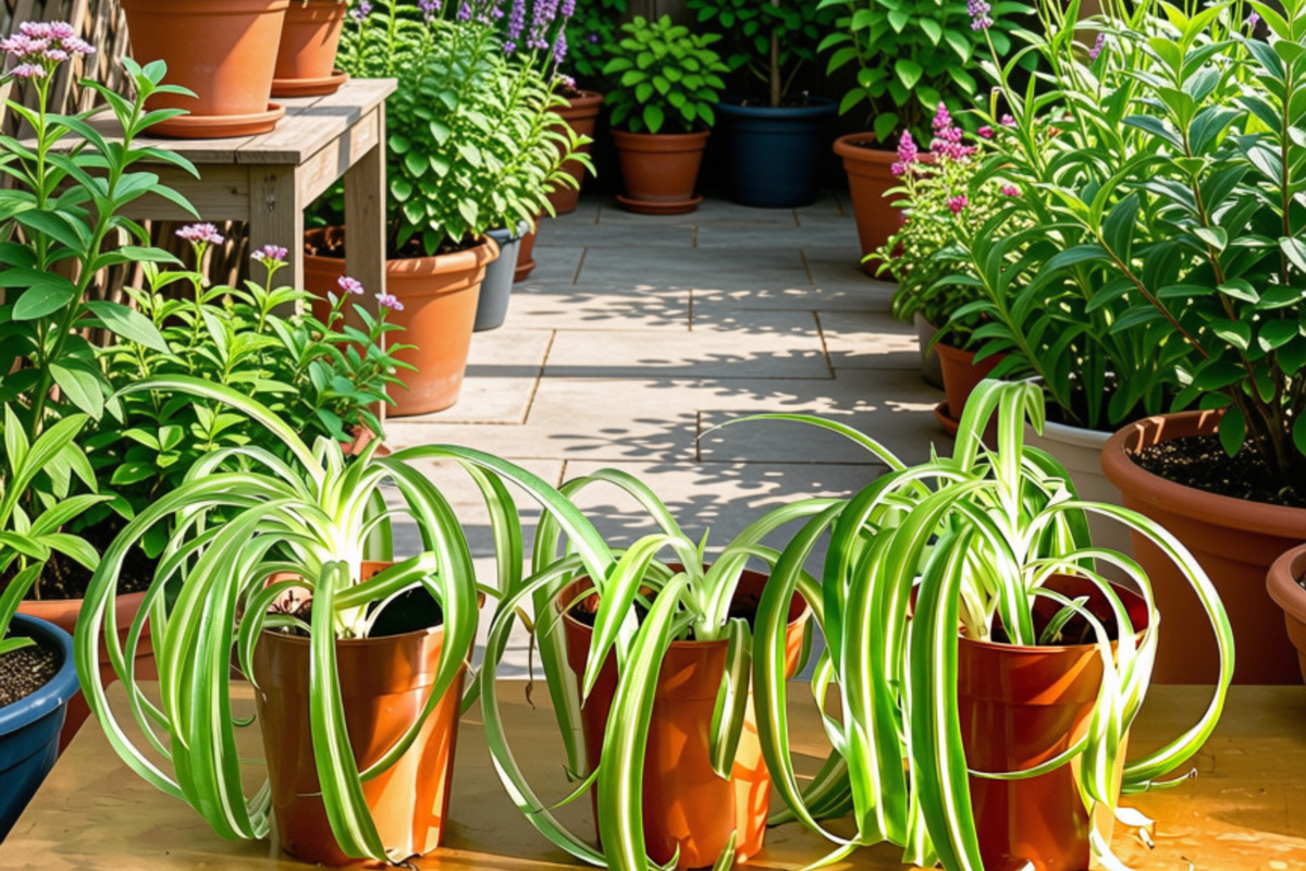 Bonnie Curly Spider Plant Live Plant 2 Inch Pot - Chlorophytum comosum