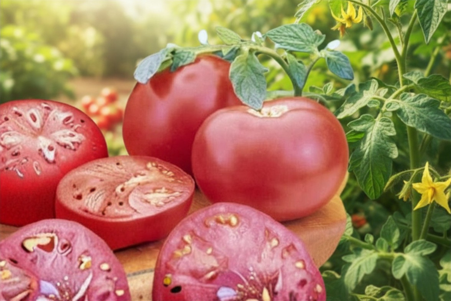 Pink Girl Tomato Live Plants – 2 Rooted Starter Plants for Vegetable Gardens, Containers, Raised Beds, Solanum lycopersicum