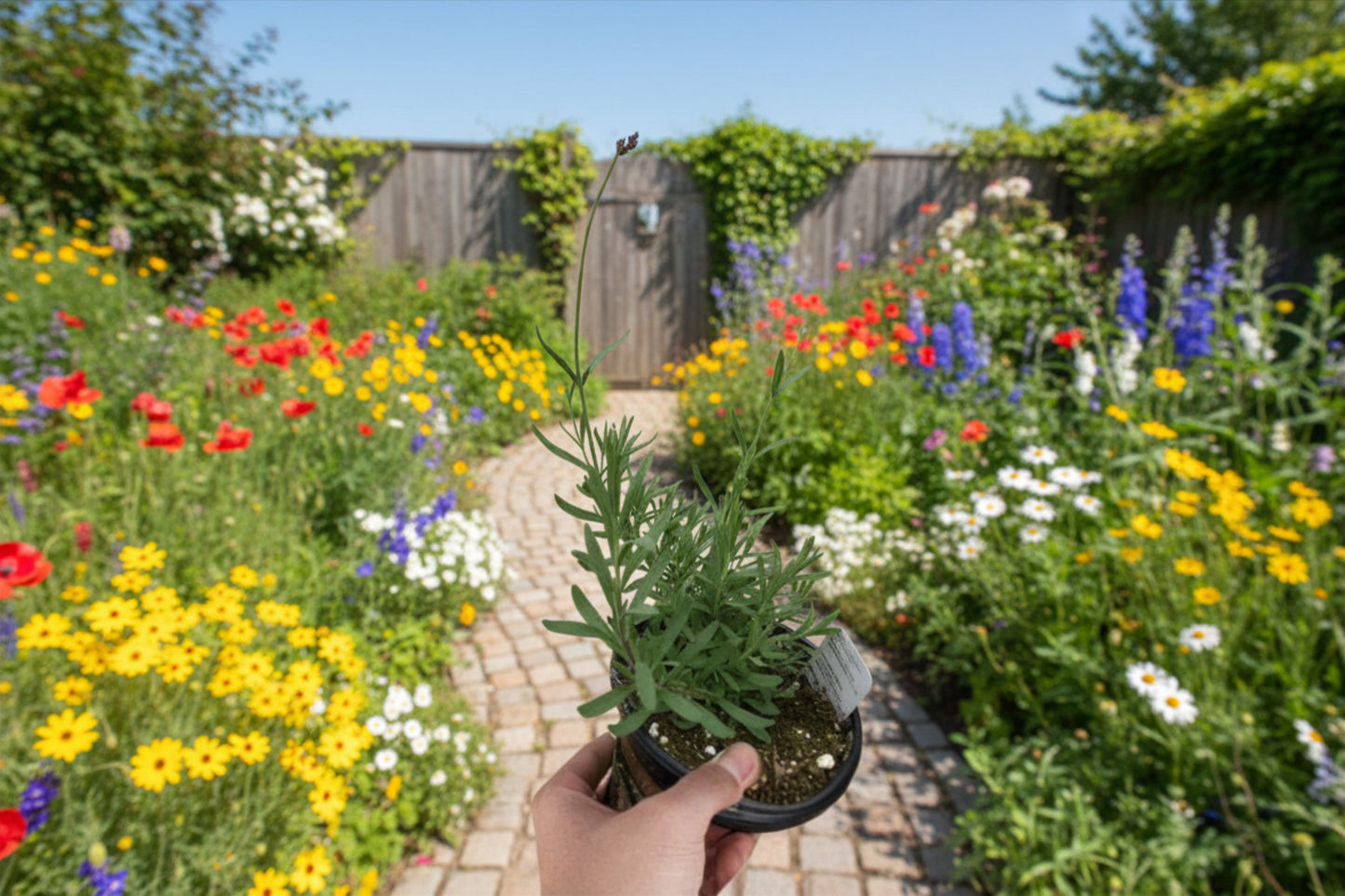 Lavender Live Plant 4-Inch Pot | Rooted Lavandula spp. | Perennial Flowering Garden Plant