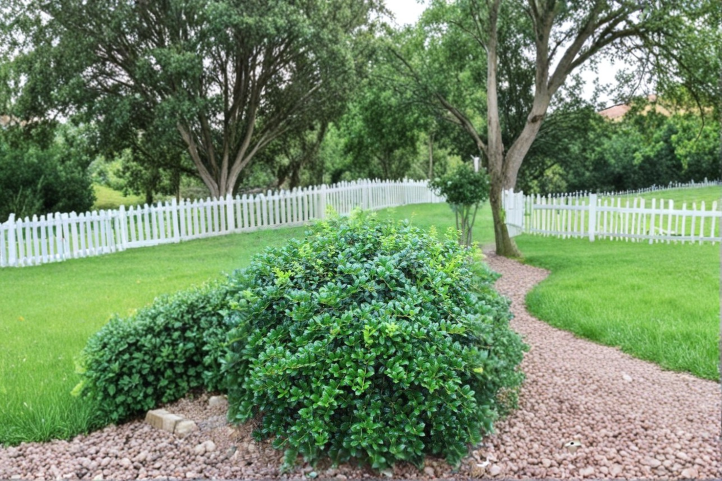 Dwarf Burford Holly Shrub 1 Gallon Live Plant – Evergreen Hedge Bush for Garden Landscape, Ilex cornuta Nana