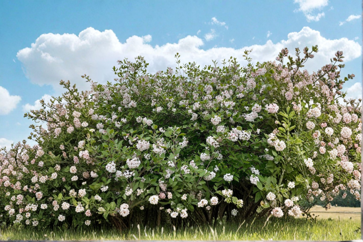 Korean Spice Viburnum Live Plant 2 Gallon Pink & White Flowering Shrub Viburnum carlesii for Garden