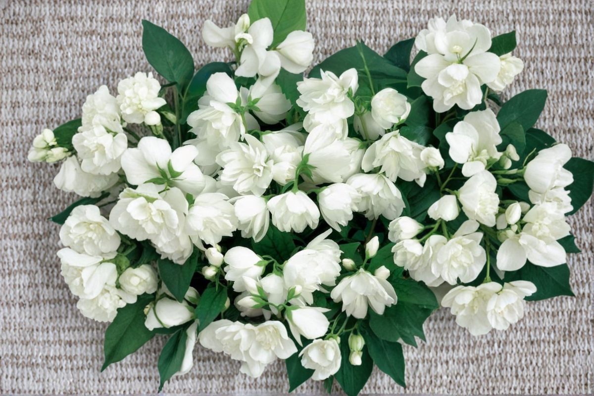 Mock Orange ‘Bouquet Blanc’ Live Plant – 2 Gallon White Flowering Shrub Philadelphus virginalis for Garden Landscape
