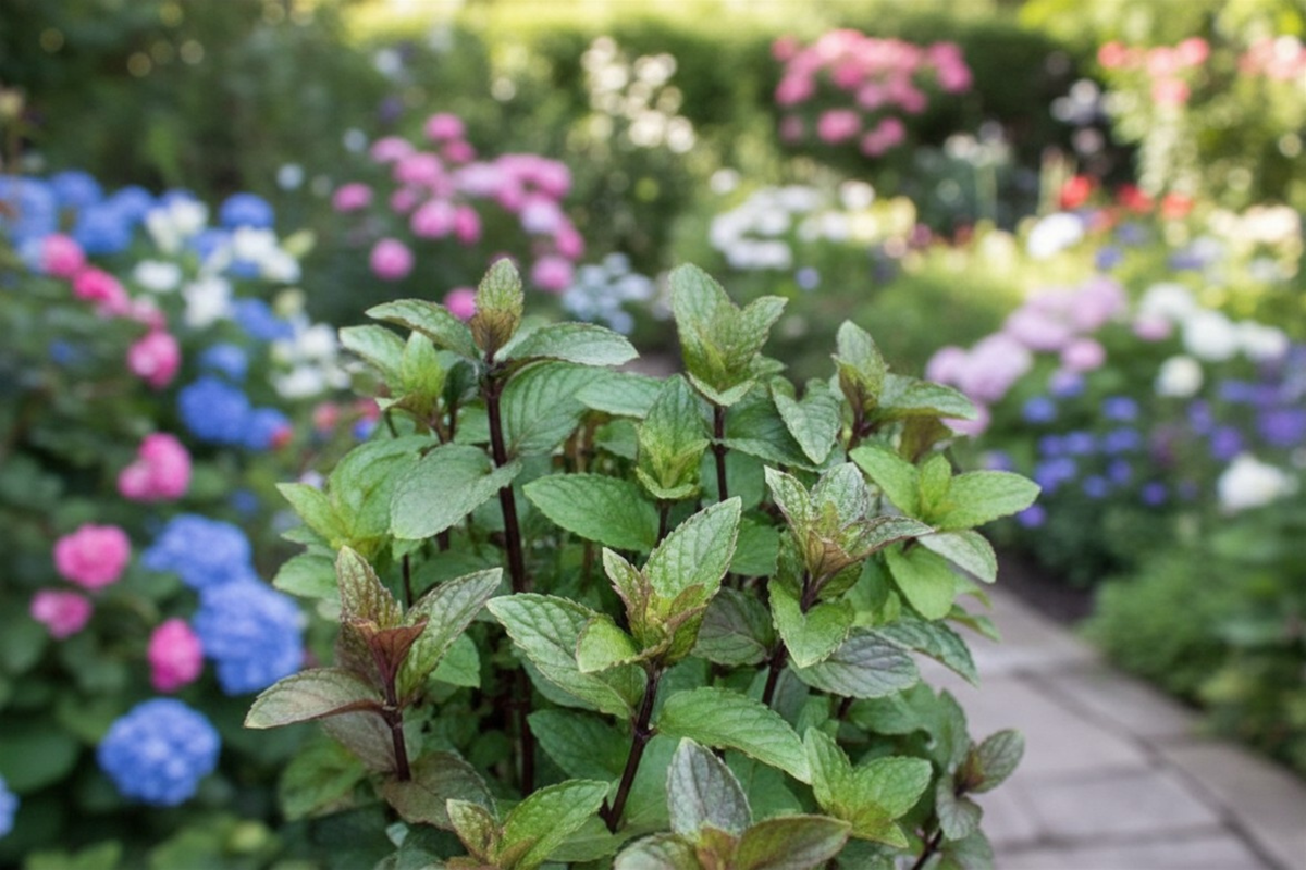Organic Chocolate Mint Live Plants – 7-9 Inch Rooted Mentha × piperita 'Chocolate' Herb Set of 2
