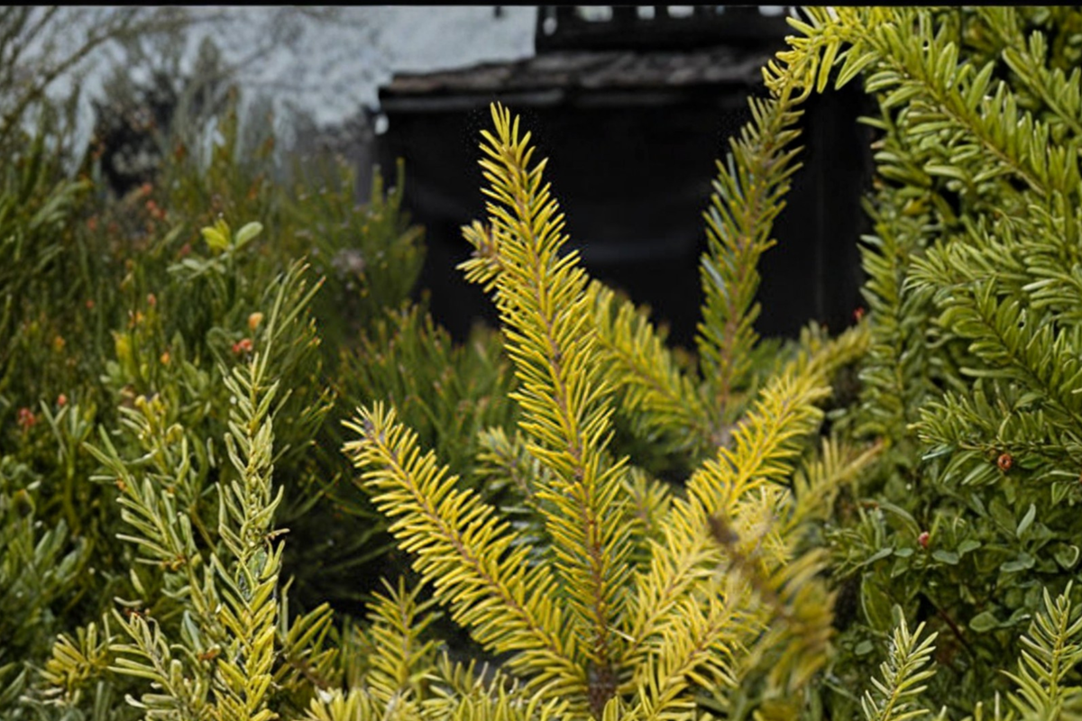 Aurea Serbian Spruce Live Plant – 12 Inch Picea omorika Golden Evergreen Conifer for Garden Landscape