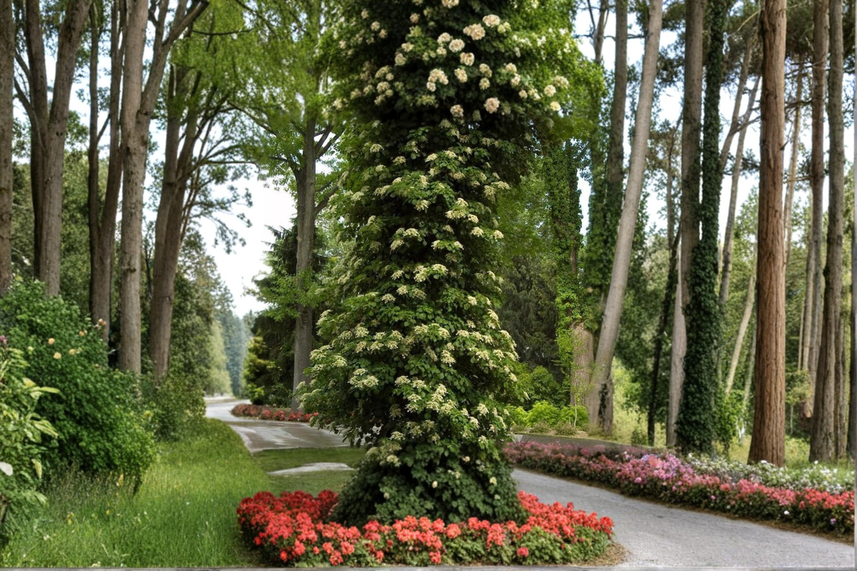 Climbing Hydrangea Live Plant – Hydrangea anomala petiolaris Vine for Shade Walls & Fences