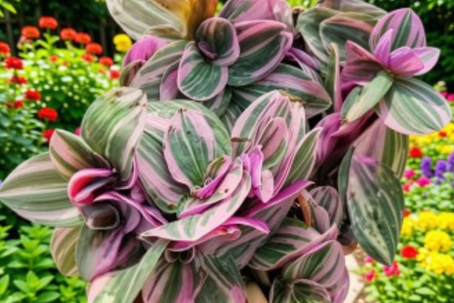 2 Tradescantia Nanouk Live Plants in 2 Inch Pots – Pink Wandering Dude Houseplants