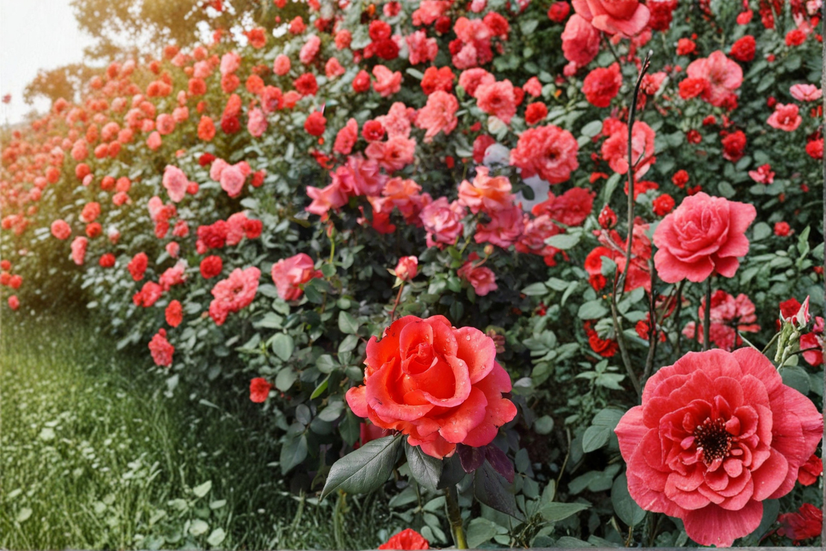 Ring of Fire Hybrid Tea Rose Plant 1 Gallon Live Bush, Multi-Color Blooms, Garden Shrub, Landscaping Rose, Rosa â€˜Ring of Fireâ€™