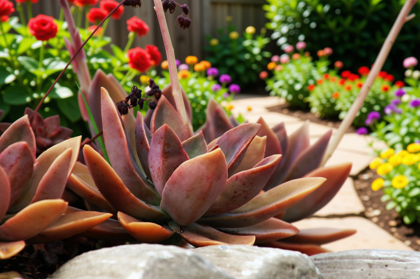 Graptoveria 'Fred Ives' Live Unrooted Cutting – 6–7 Inch Pink Succulent