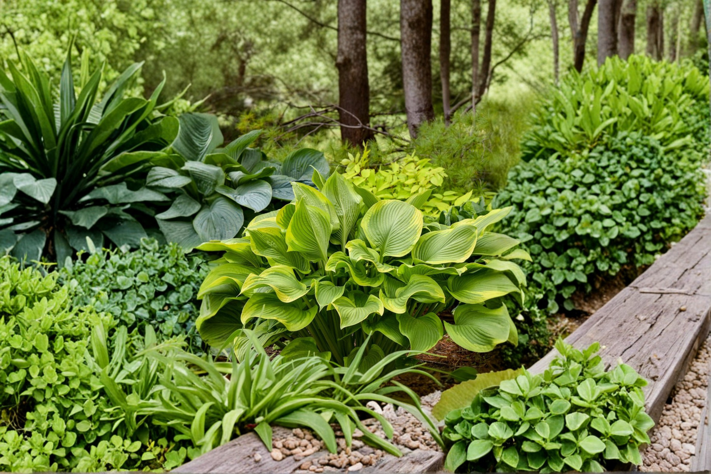 Hosta ‘Lone Star’ - 3-Inch Pot Blue Green Foliage Shade Perennial Garden Plant