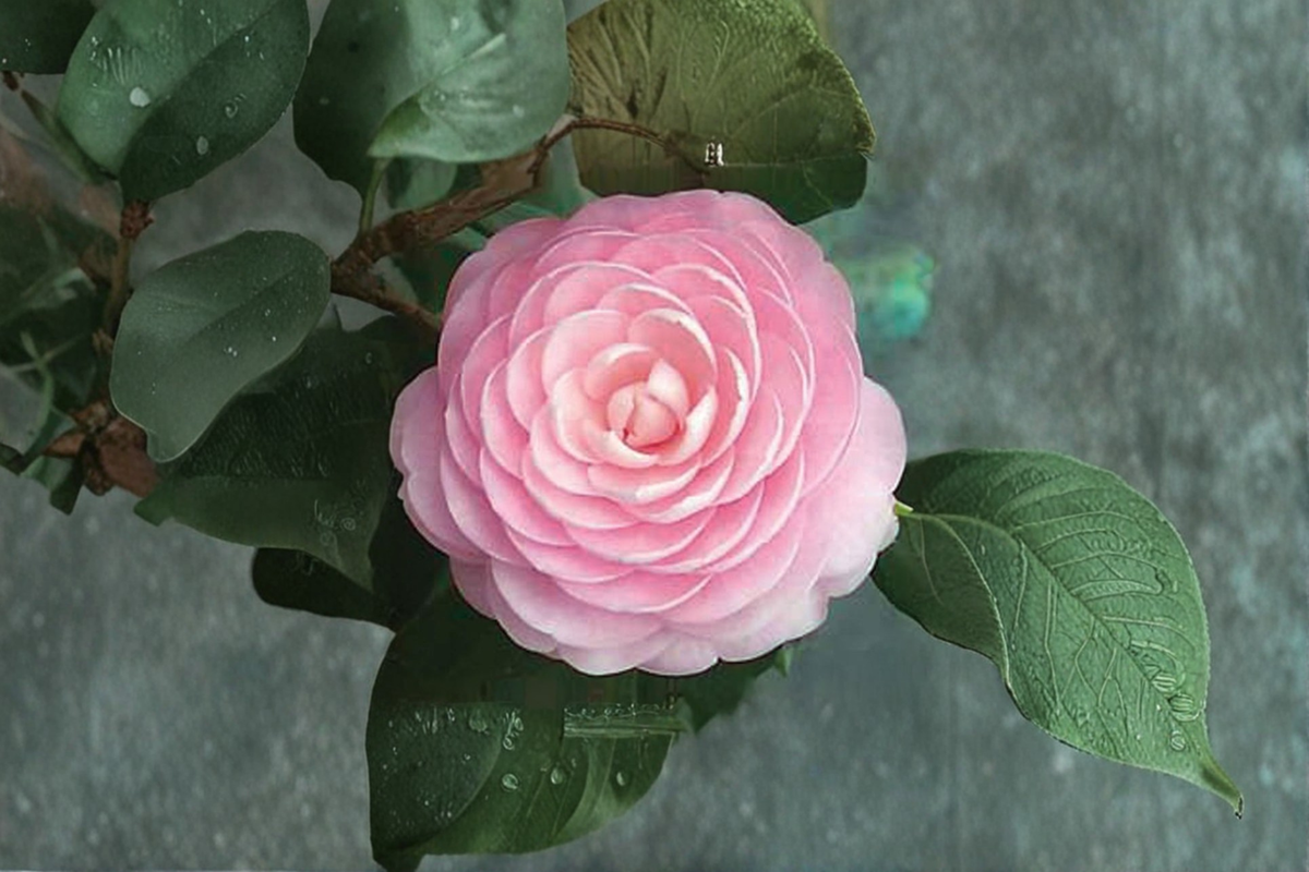 Japanese Camellia Pink Perfection 3 Gallon Evergreen Flowering Shrub Camellia japonica Formal Pink