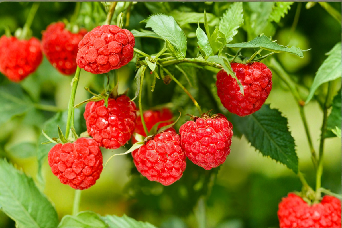 Heritage Raspberry Live Plant 1 Gallon – Rubus idaeus ‘Heritage’ Sweet Red Berry Cane for Garden, Edible Fruit, Outdoor Plant