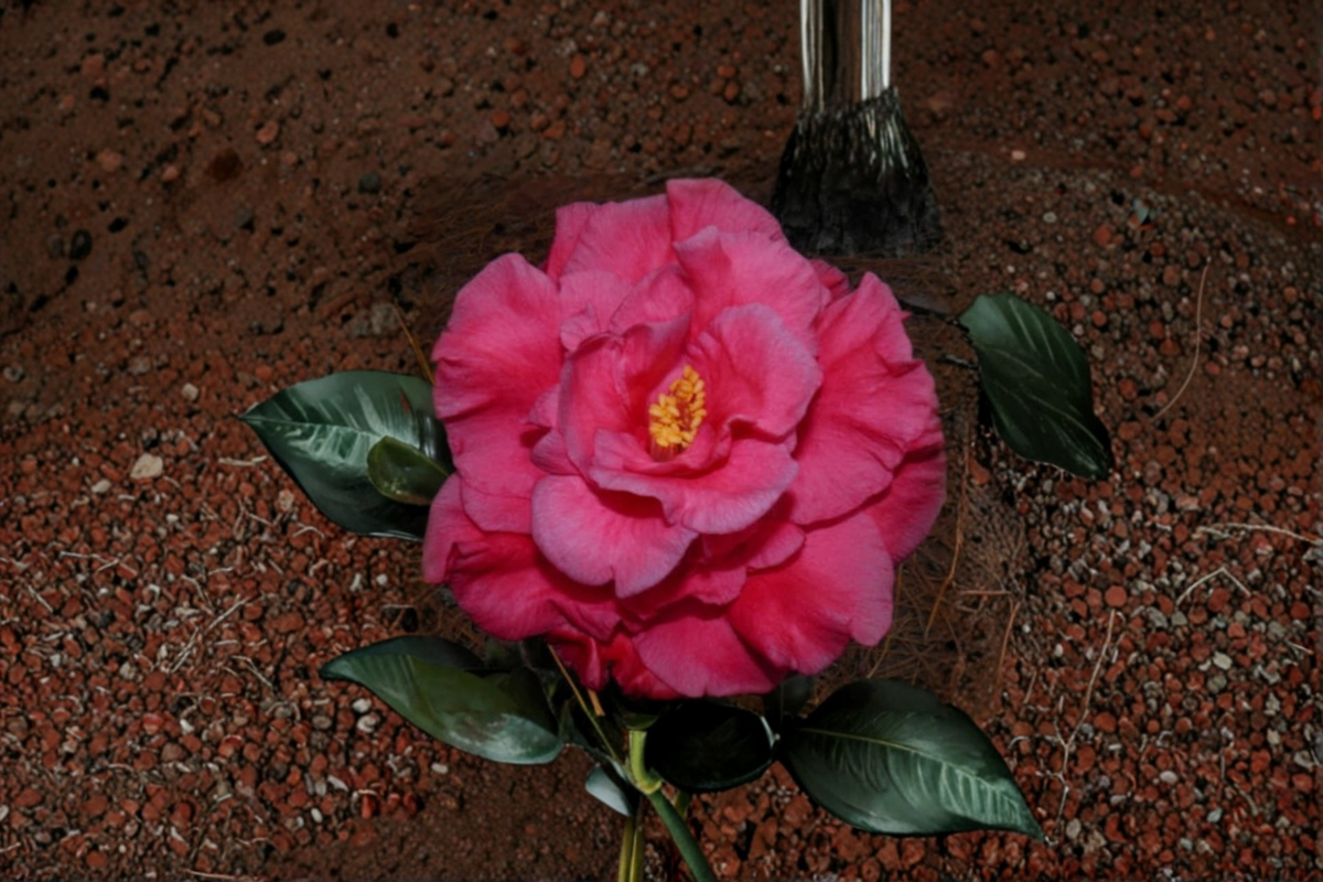 Japanese Camellia ‘Dr. J. C. Raulston’ Live Plant – Pink Evergreen Flowering Shrub, Camellia japonica, 1 Gallon Pot