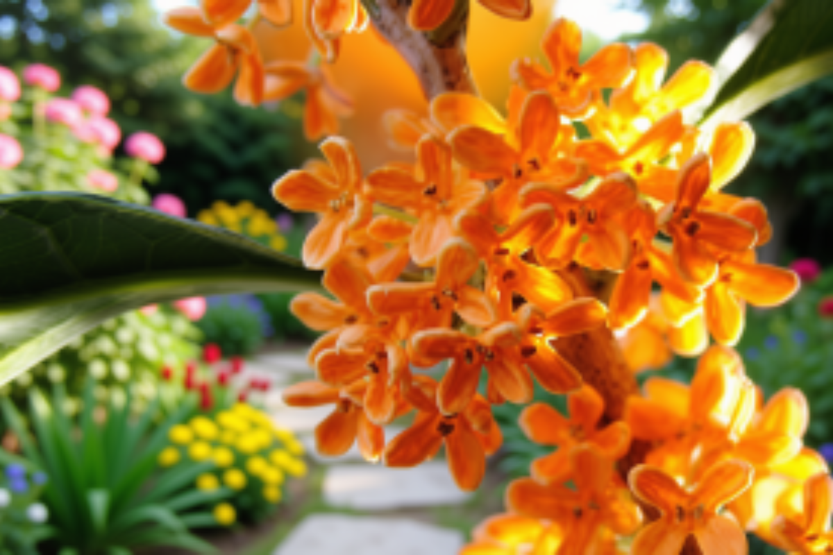 Orange Tea Olive Live Plant Osmanthus Fragrans Aurantiacus - Evergreen Shrub in 2.5 Quart Pot