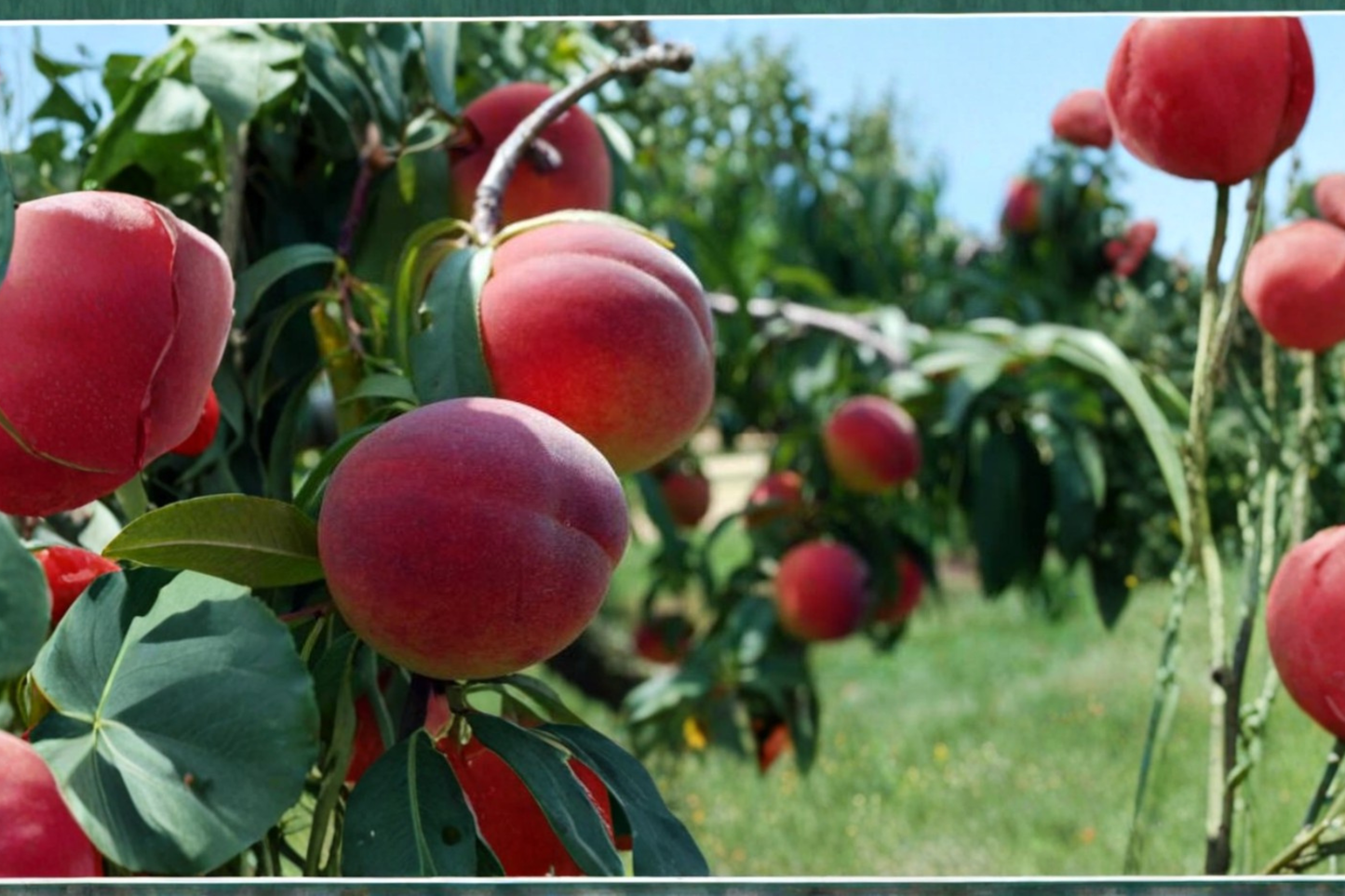 Denman Peach Tree Live Plant 4-6 ft, Juicy Fruit, Prunus persica, Backyard Orchard, Easy Grow, Full Sun