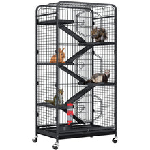 Yintatech 52 Inch Metal Ferret Chinchilla Rat Cage Small Animal Cage With Rolling Stand Indoor Outdoor For Squirrel Guinea Pig Bunny Cat Sugar Glider Rabbit