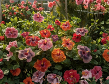 Wonderful Lava Hibiscus Cuttings 2 Pack Tropical Flowering Plant Stems for Propagation, Ornamental Garden & Container Planting