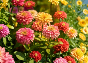 Giant Dahlia Flowered Zinnia Seeds 100 Count | Vibrant Zinnia elegans for Garden Beds & Borders