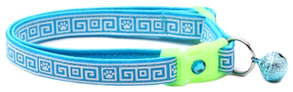 Greek Key Breakaway Cat Collar
