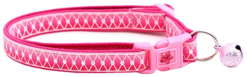 Diamond Mesh over Pink Ombre Breakaway Cat Collar