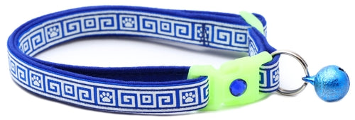 Greek Key Breakaway Cat Collar