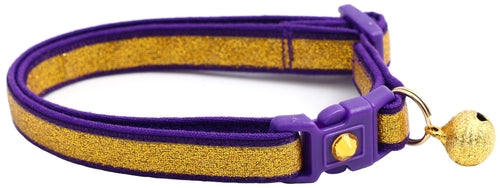 Gold Glitter Breakaway Cat Collar
