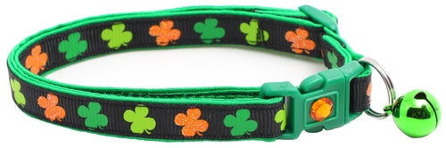 Colorful Shamrocks Breakaway Cat Collar
