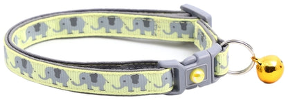 Elephants Breakaway Cat Collar